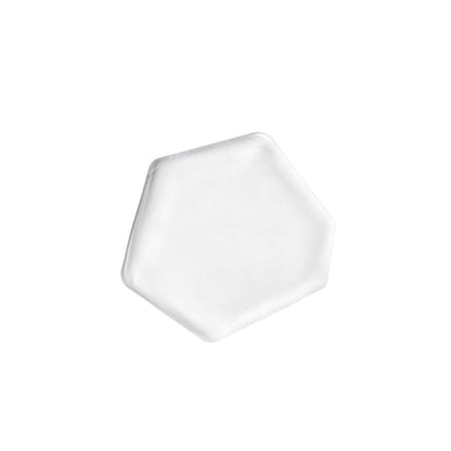 ガラス食器 水墨 多角プレート 11.5cm BK/WH/CR