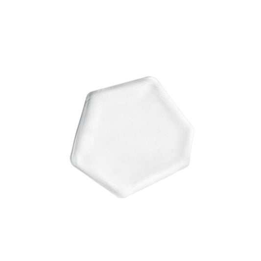 ガラス食器 水墨 多角プレート 11.5cm BK/WH/CR