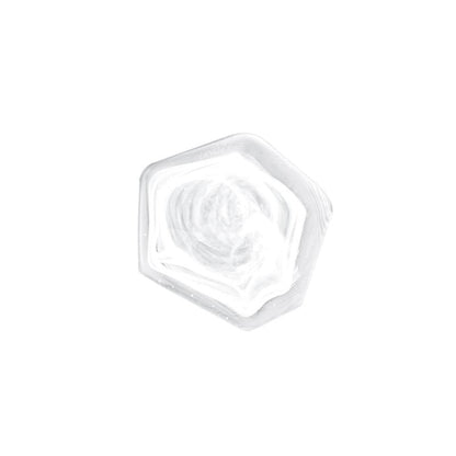 ガラス食器 水墨 多角プレート 11.5cm BK/WH/CR