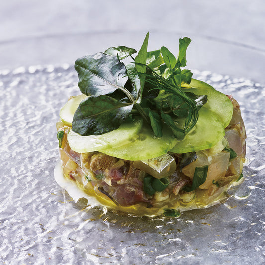 ガラス食器 うたかた プレート 24cm/20cm